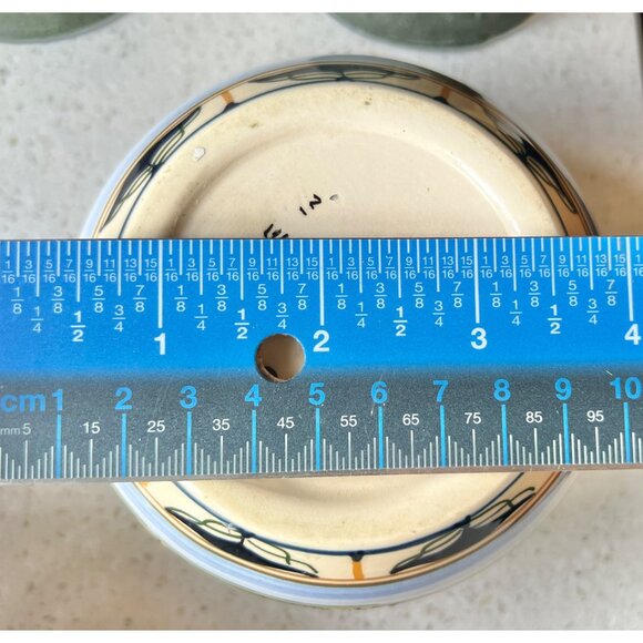 Art Nouveau Gouda Dutch Vase 4.5” D x 3” T Hand-Painted Zuid Holland Ceramic GUC - Picture 6 of 10